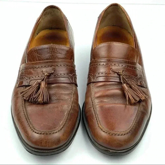 Murphy mens loafers sz 10.5 brown Italian leather main image 8